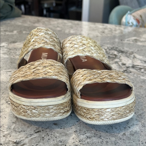 MIA Women's Natural Woven Espadrille Sandals Size 7 - Picture 4 of 6